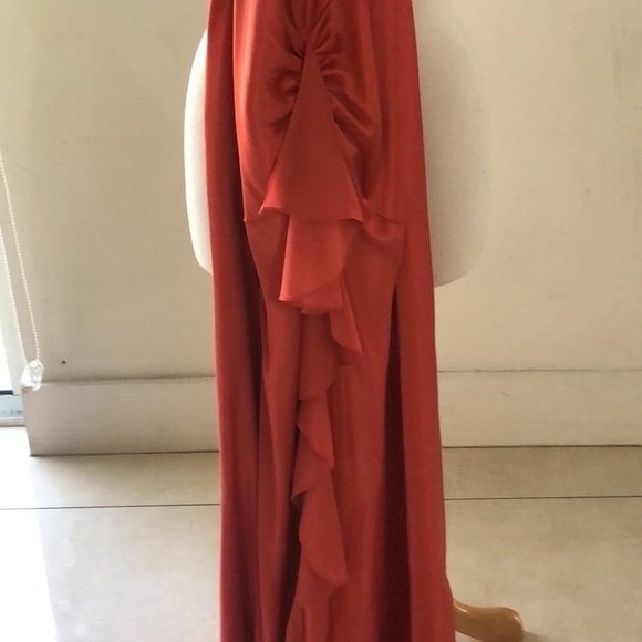 David’s Bridal Burnt Orange Bridesmaids Dress Sz 4 - Picture 4 of 5